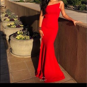 A Red Long Prom Dress